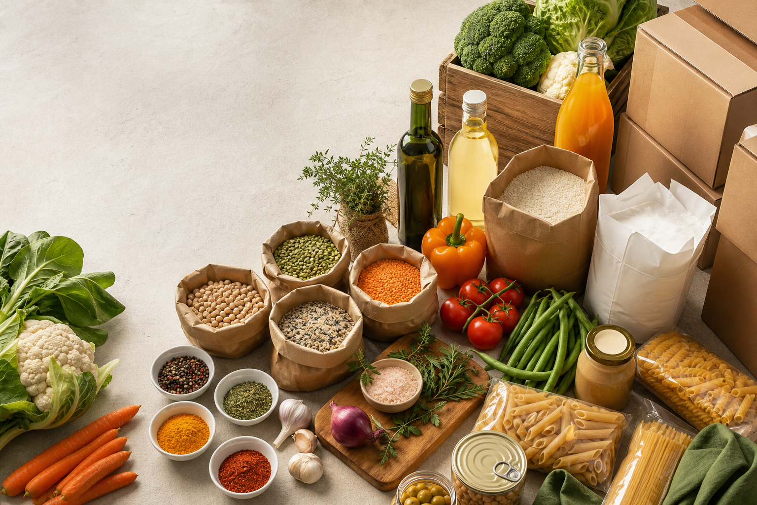 Curated commercial portfolio of food and beverage products